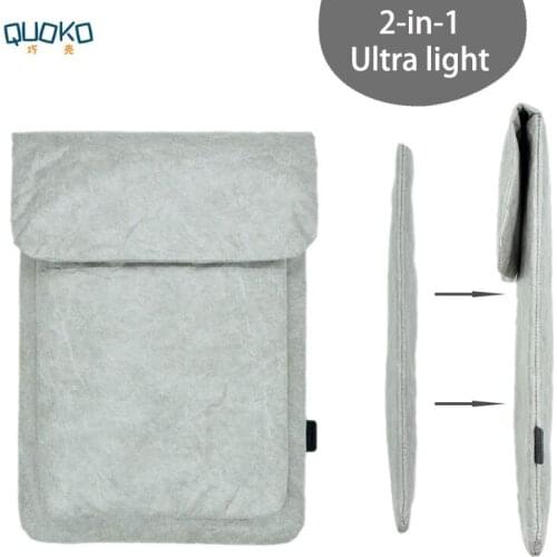 Double Layer High Capacity Laptop Bag cover,Tyvek fiber paper laptop sleeve case for HP Spectre & Envy X360 13.3/15.6 inch