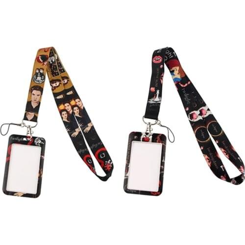 E2919 Movie Necklack Lanyard Key Gym Strap Multifunction Phone Decoration With Card Holder Cover