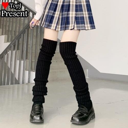 Gothic Lolita cosplay Harajuku Japanese JK uniform Lolita Slouch Socks Loose Boots Over Knee Leg Warmers Socks warming cover