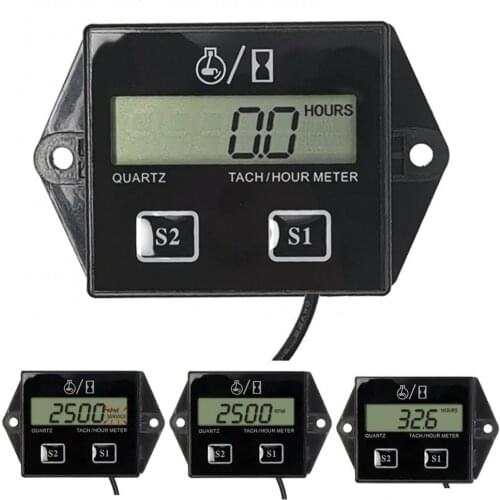 Professional Waterproof Motorcycle LCD Digital Display Speedometer Engine Hour Meter Gauge Motorcycle Accessories Supplies