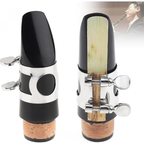 Bb Clarinet Mouthpiece Set with Cap Reed Metal Ligature Woodwind Musical Instrument Accessories