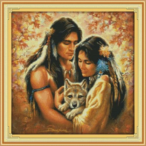 Tender and soft as water cross stitch kit people 18ct 14ct 11ct count print canvas stitches embroidery DIY handmade needlework