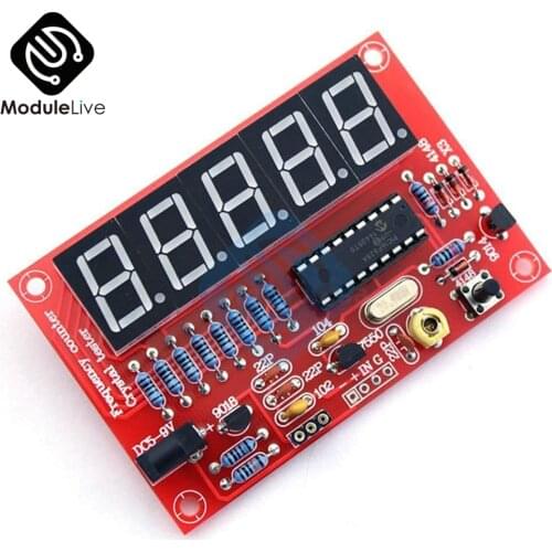 DIY Kits 1Hz-50MHz Crystal Oscillator Frequency Counter Meter Digital LED PIC
