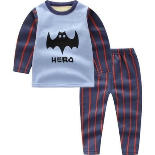 Baby Boys Clothing Sets Kids toddler Pajamas Suit Autumn Winter Girls Pyjamas children sleepwear 2pcs Homewear underwear