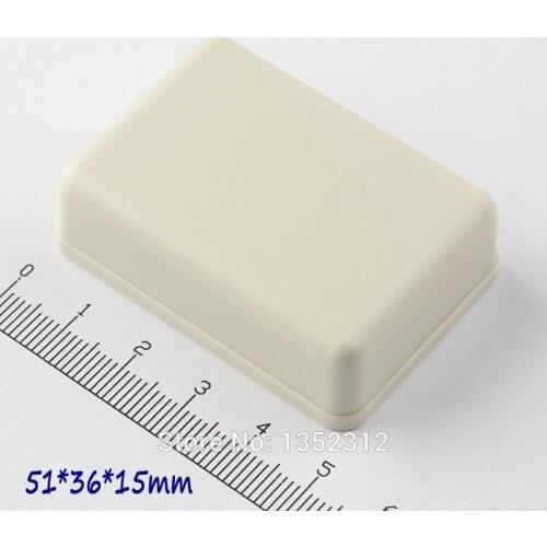50 pcs/lot 51*36*15mm plastic junction box for electronic project instrument enclosure housing DIY waterproof switch contorl box
