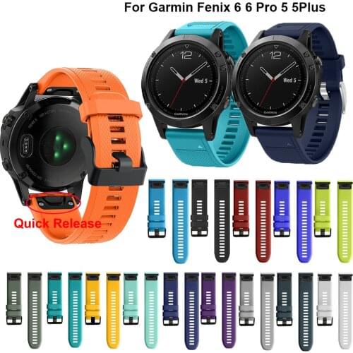 26 22 20MM Watchband for Garmin Fenix 5 5X 5S 3 3 HR for Fenix 6S 6 6X Pro Watch Quick Release Silicone Easyfit Wrist Band Strap