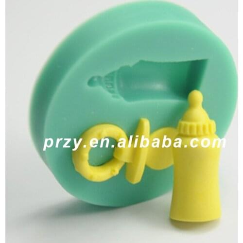 Silicone Mold Baby Bottle Nozzle Fondant Cake Decorating DIY Handmade Chocolate Candy Molds Moulds Silicone Rubber PRZY 001