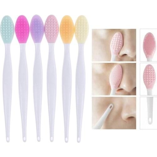 Silicone Facial Cleanser Finger Blackhead Acne Remove Pores Washing Mat Scrub Massage Beauty Tool Remover Tool Cleaning Brush