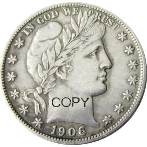 US A set of (1892-1916)-POSD 78PCS Barber Half Dollar Silver Plated Copy Coins