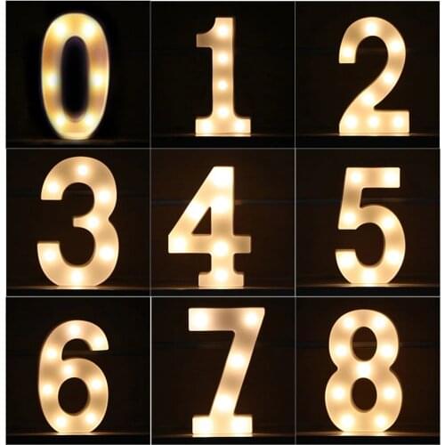 LED Letter Lights Alphabet Light Up Sign for Night Light Home Party Birthday Wedding Bar Decoration