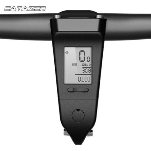 Mountain Bicycle Luminous Waterproof Mileage Speedometer Bike Stem with Code Table Wired English Version Bike Odometer