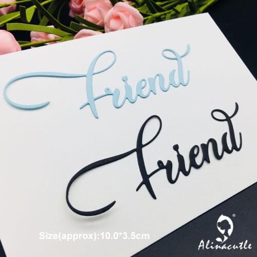 Die cut metal cutting die friend Alinacraft DIY Scrapbooking album papercraft handmade card stencil art cutter punch die