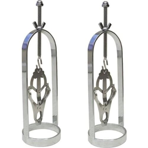 Female Butterfly adjustable torture play Clamps cage Nipple clips breast BDSM Bondage Restraints metal Fetish sex toys