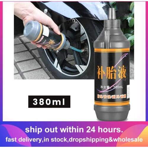 Tire repairing liquid 380ML Vacuum Tire Inner Tube Repair Glue Car Motorcycle Mountain Bike Universal Tire Sealant Repair Fluid
