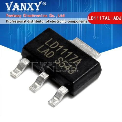 10pcs LD1117AL-ADJ SOT223 LD1117AL SOT-223 LD1117-ADJ Low Dropout authentic