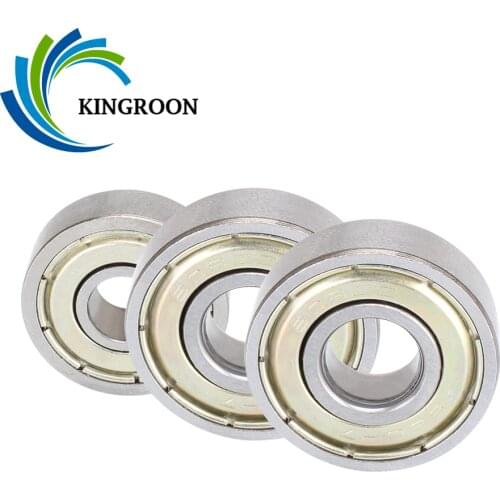 10pcs 608zz 623zz 624zz 625zz 635zz 626zz 688zz Ball Bearing 3D Printer Parts Deep Groove Flanged Pulley Wheel Flange Bearing