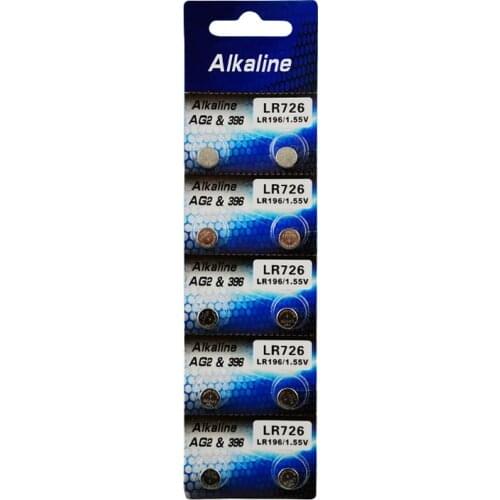 10pcs/Pack AG2 Button Cell 396A LR59 196 612 LR726 LR59 1.55V Watch Button Electronic Battery Li-ion 1164SO Cell Button