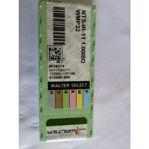 10PCS CARBIDE INSERT NTS-IR-11 1.00ISO WMP32