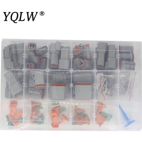 280Pcs DEUTSCH DT Series 2-12Pin DT06-2S DT04-2P Automotive Electrical Connectors Waterproof Wire Connector Kit witn Terminals