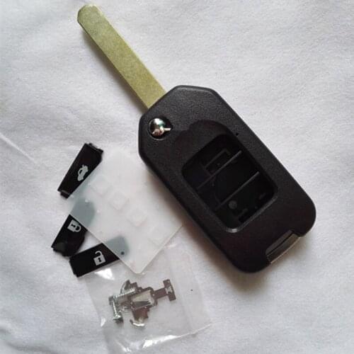 DAKATU 3 Button Modified Flip folding Remote Key Shell Case For Honda CRIDER JADE CIVIC ACCORD CITY ODYSSEY XRV Replacement case