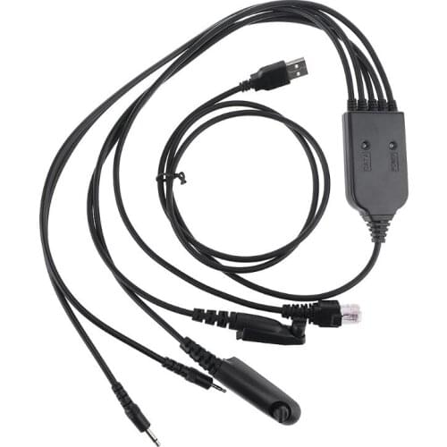 5 In 1 Multifunctional FTDI USB Programming Cable Driveless for Motorola AXU4100 AXV5100 CP200 CP340 EP450 Two-way Radio