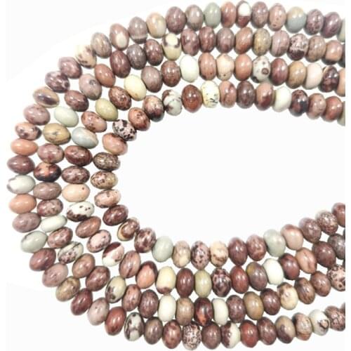 5x8mm 6x10mm High Quality Natural Gemstone Red Jasper Roundel Stone Beads Make DIY Jewelry Bracelet Necklace Wealth Loose Beads