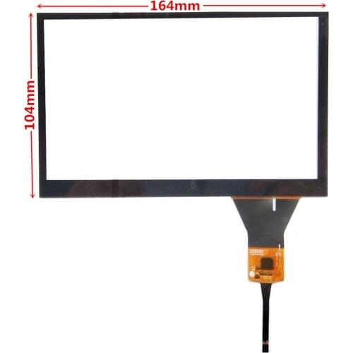 7 inch Universal Capacitive Touch Digitizer for Car DVD GPS navigation multimedia Touch screen panel Glass