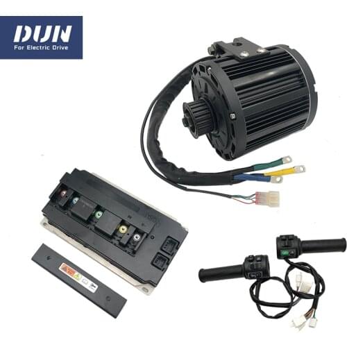 Belt Type PMSM 4000w Motor with EM200S Sine Wave Controller T08 Throttle Convert Kits for Electric Motorcycle