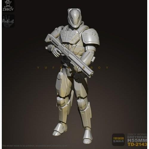 75MM Resin model kits figure colorless and self-assembled TD-2143