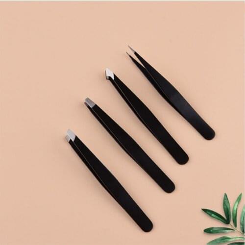 96 eyebrow clip oblique mouth clip pointed mouth clip eyebrow trimming tool stainless steel eyebrow trimming clip tweezers