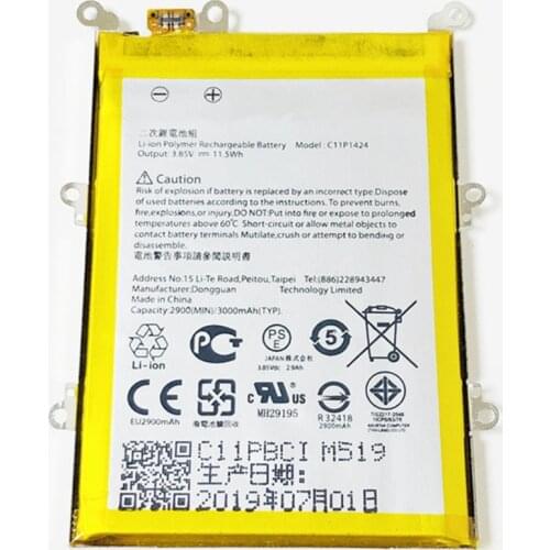 3.85V 3000mAh C11P1424 For Asus Zenfone 2 ZE550ML Z008 Z008D ZE551ML Z00A Z00AD Battery