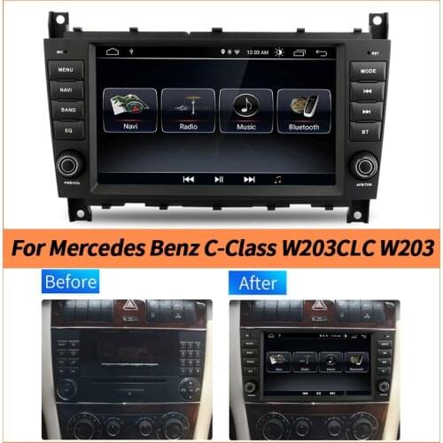 6GB Ram 128gb Rom Car Intelligent System Radio Dsp Stereo GPS For Mercedes Benz C-Class W203 CLC Android 10 Autoradio Multimedia