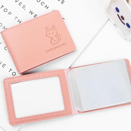 Driver License Holder Cover Leather Ultra-thin Animals Card Case Cute Business ID Pass Case Protective Cover unisex Wallet