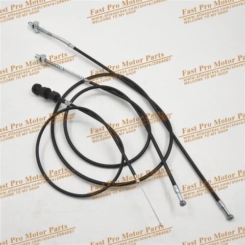 Black Choke Cable Throttle line Motorcycle Front & Rear Brake Cable Assembly Braking Line Wire for Yamaha PW50