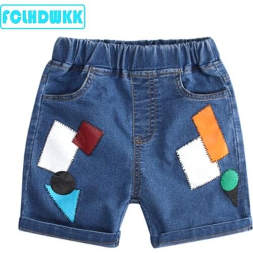 Kids clothing 2019 new denim for girls short hot summer baby boys shorts beach pants shorts cotton sports 2 3 4 5 6 7 8 9 years