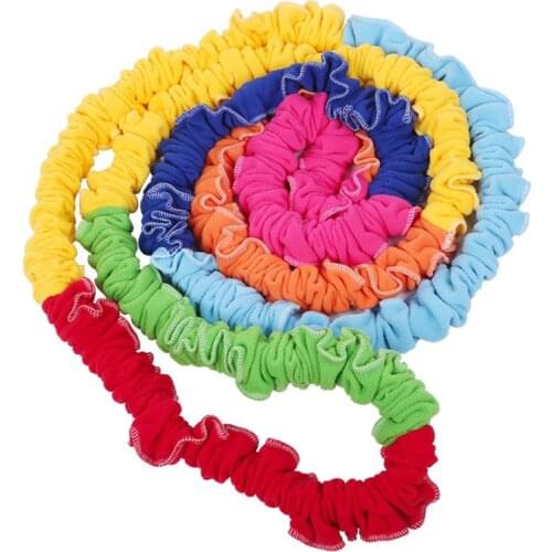 Elastic Fleece Cooperative Stretchy Band 12 Feet Integrations Dynamic Movement Exercise Latex Band Stretchy Prop for Group Large