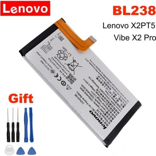 Lenovo BL238 For Lenovo X2PT5 / Vibe X2 Pro X2pro BL 238 Li-ion Batteries For X2PT5 / Vibe X2 Pro X2p Cell Phone Battery + Tools