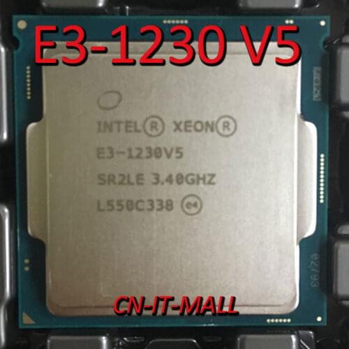 Intel Xeon E3-1230 V5 CPU 3.4GHz 8M 4 Core 8 Threads LGA1151 Processor
