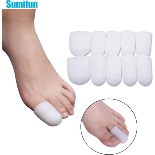 10Pcs Silicone Gel Toe tube Corns Blisters Protector Gel Bunion toe finger protection foot care Foot Health Care Product S001