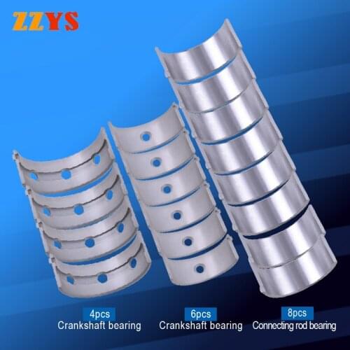 Standard +0.25 +0.5 Motorcycle Con Connecting Rod & Crankshaft Main Bearing Set for Kawasaki ZX-6R ZX6R ZX-6 ZX-636 ZX636 ZX 636