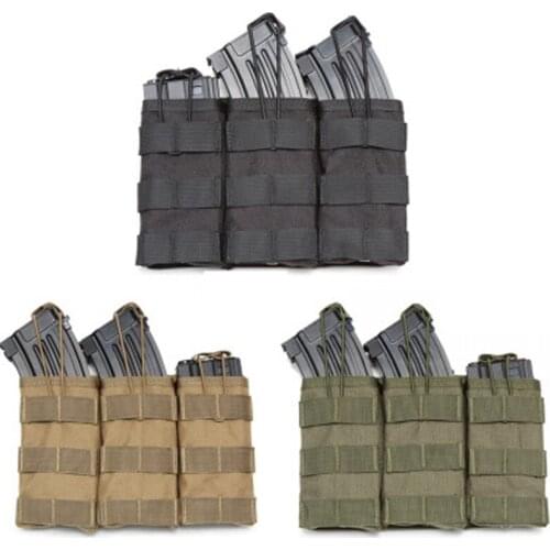 Tactical Pouch Gear Airsoft 3 Molle Magazine Pouches Military Survival Utility Paintball Pouch Bag Outdoor Waist Vest Tool Bag