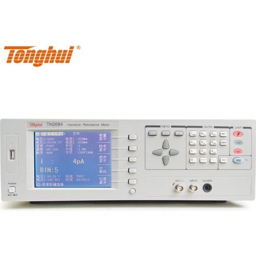 Tonghui Tonghui insulation resistance tester TH2684 high precision insulation resistance tester 50TΩ editable