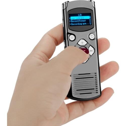 16GB High-end Professional Digital Dual Microphone Stereo High Definition Audio Voice Recorder