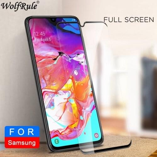 Tempered Glass For Samsung Galaxy A70 Glass Tough Full Cover Glue Screen Protector For Samsung A70 A705F Glass For Samsung A70