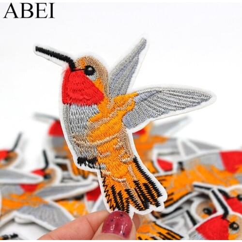 10pcs/lot Quality Iron On Cartoon Bird Stickers DIY Coats Jeans Backpack Motif Badge Handmade Clothes Patches Garment Appliques