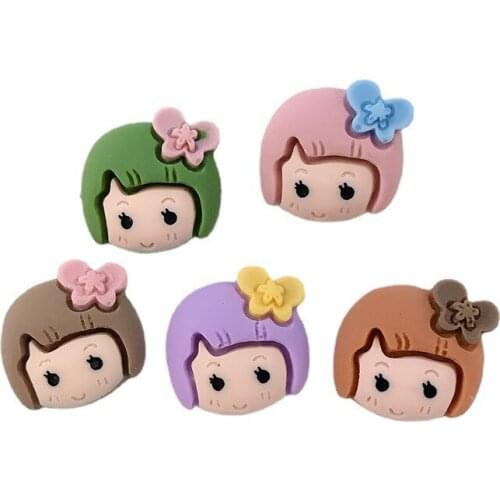 15PCS 19mm Diy Button Flower Jewelry Childrens Hair Accessories Mobile Phone Case Beauty Accessories