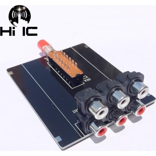 2 Input 1 Output Audio Signal Switcher Switch Splitter Selector Box Sound Video RCA AV