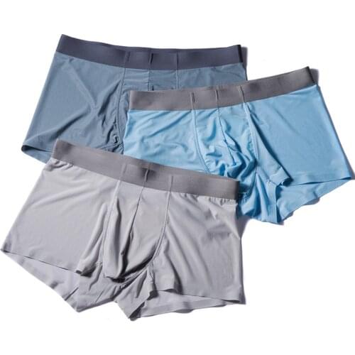 3pcs/lot Man Breathable Panties Male Thin Comfortable Underpants New Sexy Underwear for Cotton Solid P1057