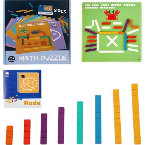 Arithmetic Toy Analyze Skills Attention Catching Smooth Edge IQ Training Pattern Pairing Toys for Parents Ice-Cream Sticks