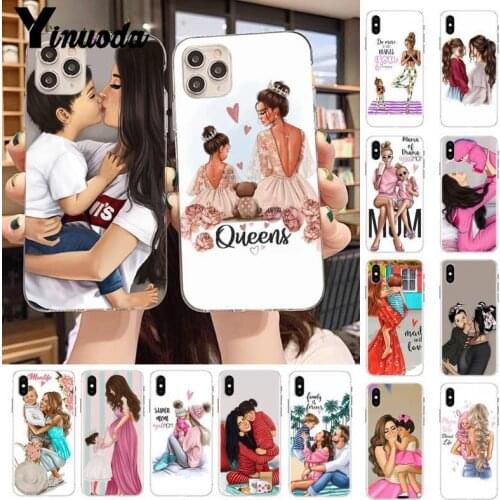 Yinuoda Spuer MAMA Baby Mom Girl Bling Cute Phone Case for iPhone 11 pro XS MAX 8 7 6 6S Plus X 5S SE 2020 XR case